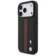 BMW M Perforated Stripe Logo MagSafe dėklas iPhone 17 Pro telefonui, raudonas