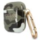 Guess Camouflage dėklas AirPods 1 / 2 kartai, žalias