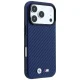 BMW M Carbon Metal Logo MagSafe dėklas iPhone 17 Pro Max / 18 Pro Max, Navy Blue