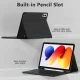 Tech-Protect SC Pen dėklas su klaviatūra Xiaomi Poco Pad M1 / Redmi Pad 2 Pro 12.1, juodas