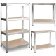 Metalinės sandėliavimo lentynos Plonos PL-700, 2 vnt., 150 x 75 x 30 cm
