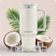 Berdsen Vacuum Thermos Mug with Straw 1180 ml, Cream