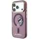 Karl Lagerfeld Peekaboo Logo MagSafe case for iPhone 18 Pro and 17 Pro, burgundy