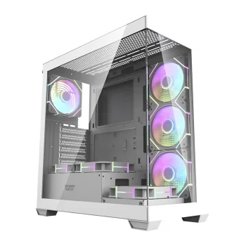 Kompiuterio korpusas Darkflash DS900 su 7 ARGB ventiliatoriais, baltas