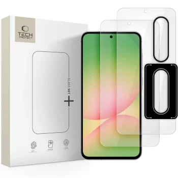 Apsauginis stiklas Tech-Protect Glass Set+ skirtas Samsung Galaxy A36 / A56 5G, permatomas