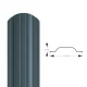 Profiliuota metalinė tvoros lentelė Polo PMx2 1650 mm, RAL 8019