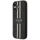 Guess 4G Printed Stripes MagSafe dėklas iPhone 17, juodas