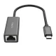 Tinklo adapteris Orico XC-R45-V1 USB-C į RJ45 Gigabit Ethernet 1 Gbps, juodas