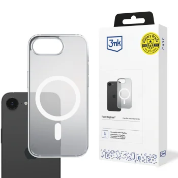 3mk Frosty MagCase dėklas Apple iPhone 16E, baltas