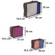 Travel suitcase organizer set 7 pcs waterproof clothing storage bags shoe pouch black