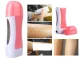 Roll On Waxing Kit with Wax Warmer, Cartridge and Strips, Pink and White