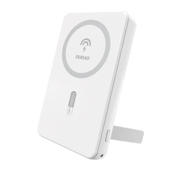 Išorinė baterija Dudao K14S+ 10000mAh 20W su MagSafe ir stovu, balta