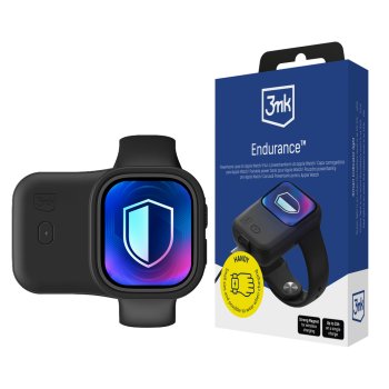 3mk Endurance 1200mAh 2.5W Išorinė baterija Apple Watch 49mm, Juoda