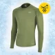 4Fizjo Unisex Long Sleeve Thermal Shirt, Green, Size S