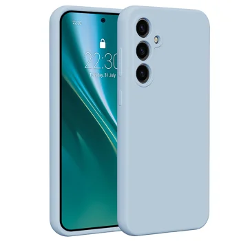 Etteri Silicone Case for Samsung Galaxy S23 FE, Light Blue