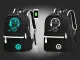 Black Youth Backpack with Reflective Graphics and USB Port
