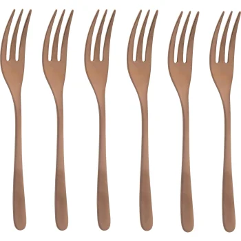 Desertinių šakučių rinkinys Sambonet Taste PVD 6 vnt., 14,5 cm, vario sp.