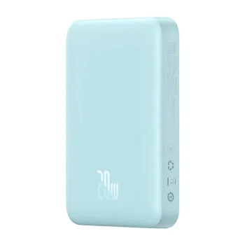 Išorinė baterija Baseus Magnetic Mini 10000mAh, 20W, MagSafe, mėlyna