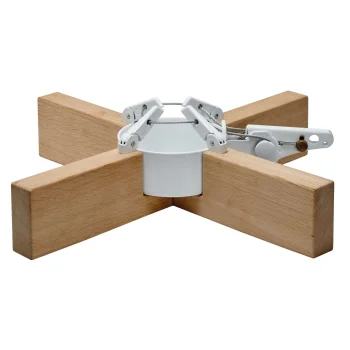 Krinner Kopenhagen Christmas tree stand up to 2.5 m, white/brown