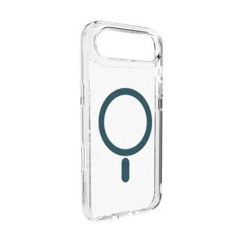 Puro Lite Mag dėklas, skirtas iPhone 17 Air, skaidrus su žydru žiedu