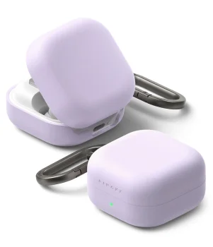 Dėklas Ringke Silicone Case, skirtas Samsung Galaxy Buds 4 / 4 Pro, violetinis