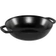 Staub ketaus wok keptuvė su stiklo dangčiu 30 cm, juoda