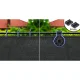 Plonos Shade Net 1.2x25 m 110 g/m² with 50 Clips, Grey