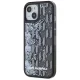 Karl Lagerfeld Liquide Glitter Monogram Gradient iPhone 15 dėklas, juodas