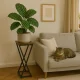 Plant Stand Metal Flower Pot Holder Geometric Loft Style Rack ModernHome
