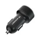 Wozinsky WDCCAC USB-C ir USB-A 36W automobilinis įkroviklis, juodas