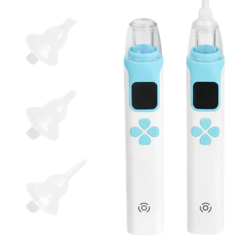 Elektrinis nosies aspiratorius kūdikiams su USB ir 4 silikoniniais antgaliais
