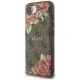 Guess 4G Flowers Print MagSafe dėklas iPhone 16e, rudas