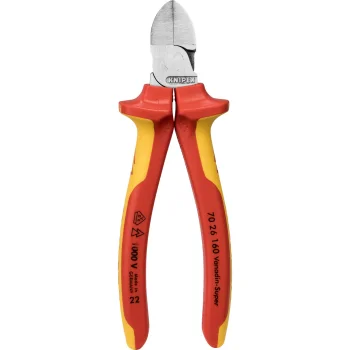 Knipex 70 26 160 šoninės kirpimo replės 160 mm, raudona / geltona