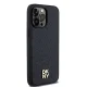 DKNY Leather Monogram Pattern dėklas iPhone 14 Pro Max su MagSafe, juodas