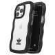Adidas OR Wavy dėklas iPhone 13 / 13 Pro, juodas/skaidrus