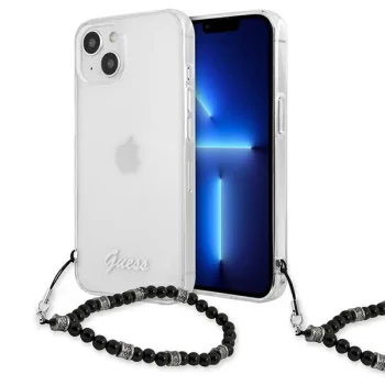 Guess Pearl Dėklas Apple iPhone 13 mini, Skaidrus / Juodas