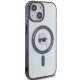 Karl Lagerfeld IML Karl`s Head MagSafe dėklas iPhone 15, Skaidrus/Juodas