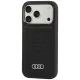 Audi GT Synthetic Leather MagSafe dėklas iPhone 18 Pro / 17 Pro, juodas
