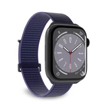 Puro Sport nailoninis dirželis Apple Watch (42 / 44 / 45 / 49 mm), mėlynas