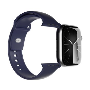 „Puro Icon“ dirželis „Apple Watch“ 44/45/46/49 mm laikrodžiui, tamsiai mėlynas