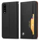 Huawei P20 2018 (EML-L29) atverčiamasis dėklas, juodas
