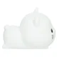 Silicone Kids Night Light, Sleeping Kitten, USB, White