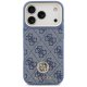 Dėklas Guess 4G Strass Logo MagSafe, skirtas iPhone 17 Pro, mėlynas