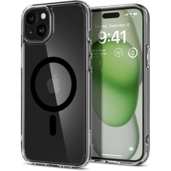 Spigen iPhone 15 Plus Case Ultra Hybrid Mag with MagSafe, Black