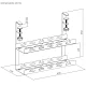 Maclean MC-104 W Under-Desk Cable Organizer, 2 Levels, White