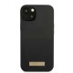 Guess Silicone Logo Plate MagSafe dėklas iPhone 13 mini, juodas