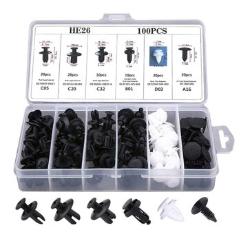 Universal Car Fastener Clips Set, 100 pcs AG717
