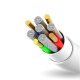 Dudao USB / Apple Iphone Lightning Data Charging Cable, 3A 1m, White