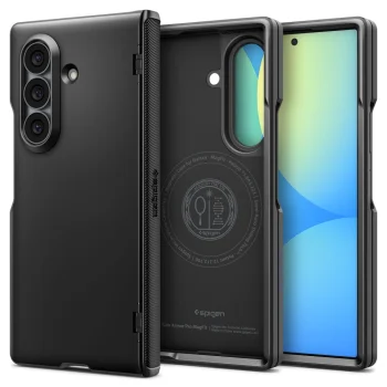Spigen Slim Armor Pro MagSafe dėklas Samsung Galaxy Z Fold 8 Ultra, juodas