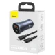 Baseus Golden Contactor Pro fast car charger USB Type C / USB 40 W Power Delivery 3.0 Quick Charge 4+ SCP FCP AFC + USB...